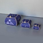 Boites en raphia - lot de 3